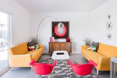 mid-century modern living room