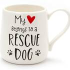 Enesco Our Name Is Mud Rescue Dog Engraved Stoneware Mug