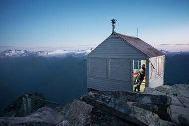 North Cascades National Park cliff cottage