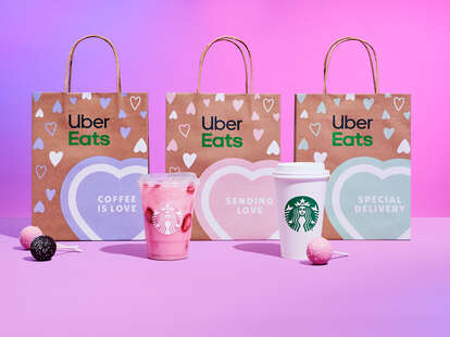 Starbucks x Uber Eats Valentine's Specials