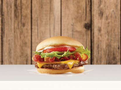 free jr bacon cheeseburger wendy's