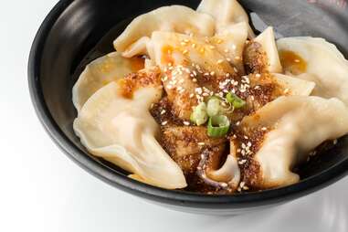 chili oil dumplings