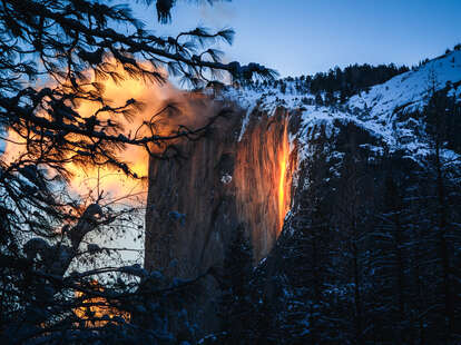 the Yosemite firefall