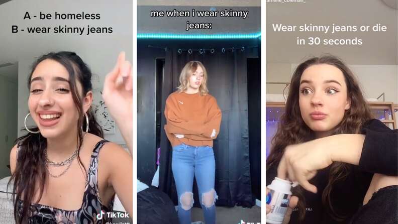 According To TikTok, Skinny Jeans Are Uncool