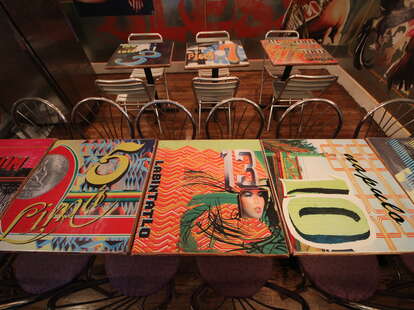 The decked out tables at Jeepney