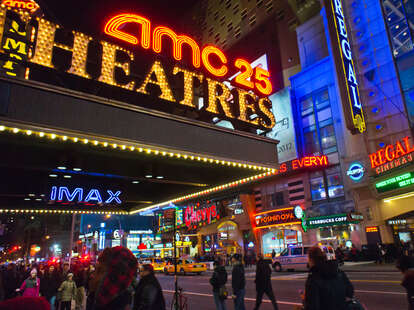 NYC AMC and Regal movie theaters in Times Square
