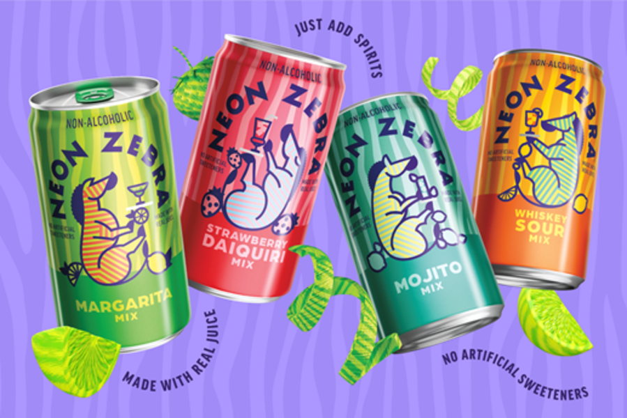 PepsiCo 'Neon Zebra' Cocktail Mixers Are Hitting Shelves in 4 Flavors