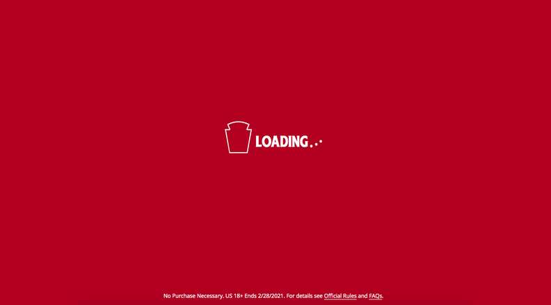 Hold for heinz loading website screen