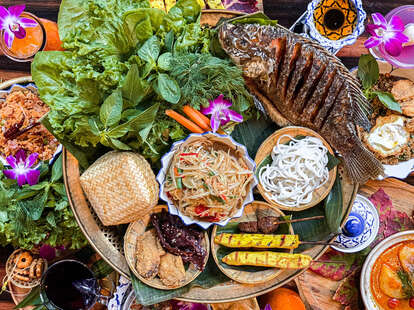 Lao Table spread