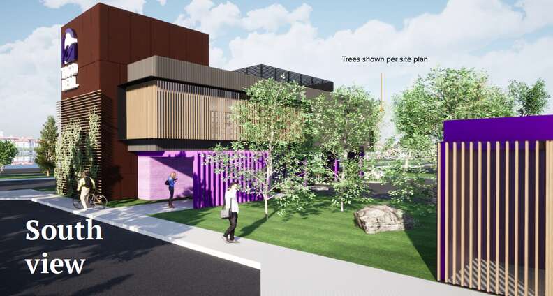 South view of Taco Bell design in Brooklyn Park, Minnesota