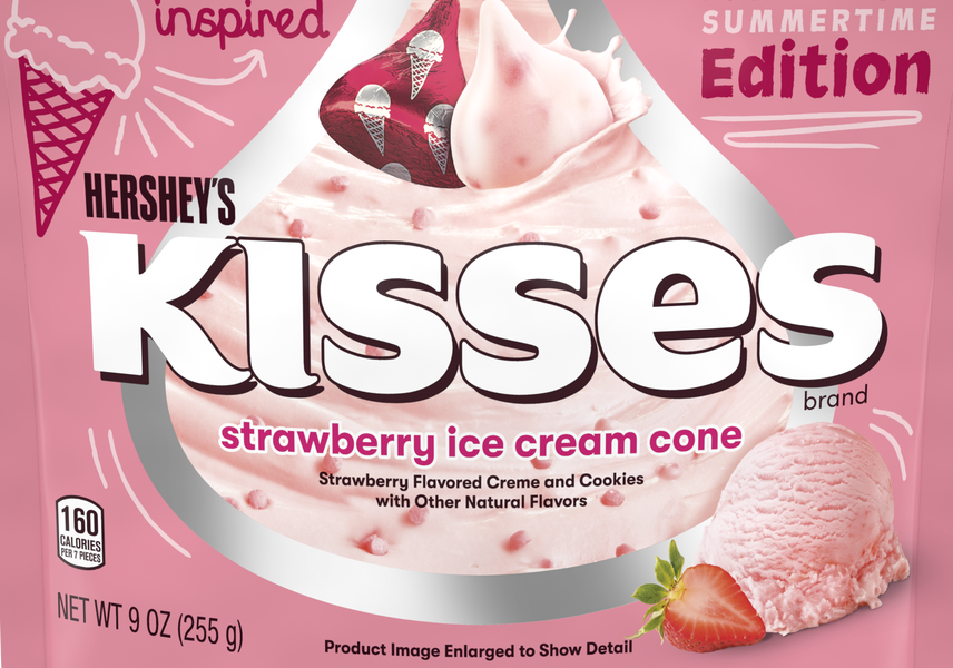 Hershey’s New 'Strawberry Ice Cream Cone' Kisses Are Hitting Shelves