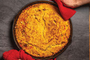 Smoked chicken cracklin’ cornbread 