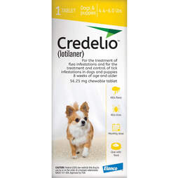 Credelio flea and tick treatments for puppies