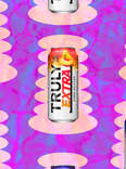 Black raspberry and peach mango cans of Truly Extra Hard Seltzer