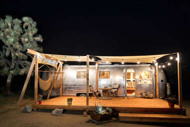 airstream trailer at joshua tree acres