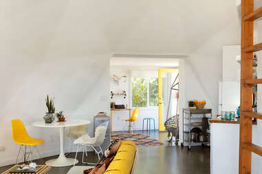 living room dome in the desert airbnb