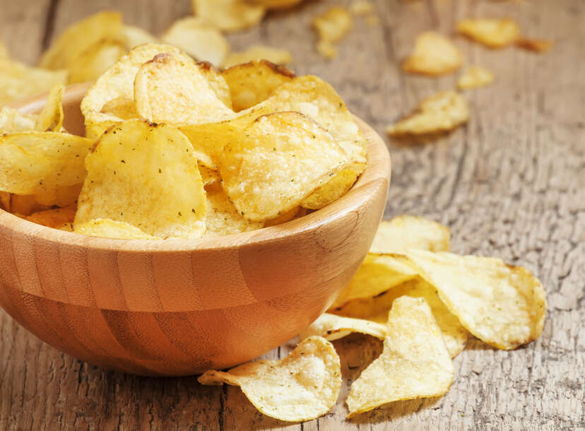 These machines work together to make the perfect potato chips