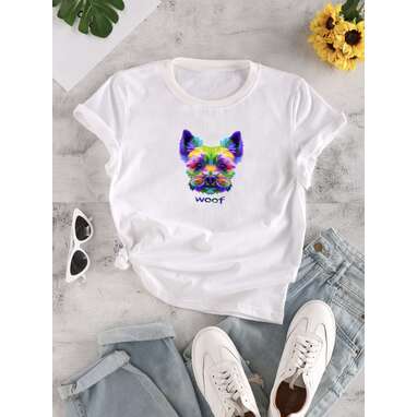 Artsy Dog Graphic Tee