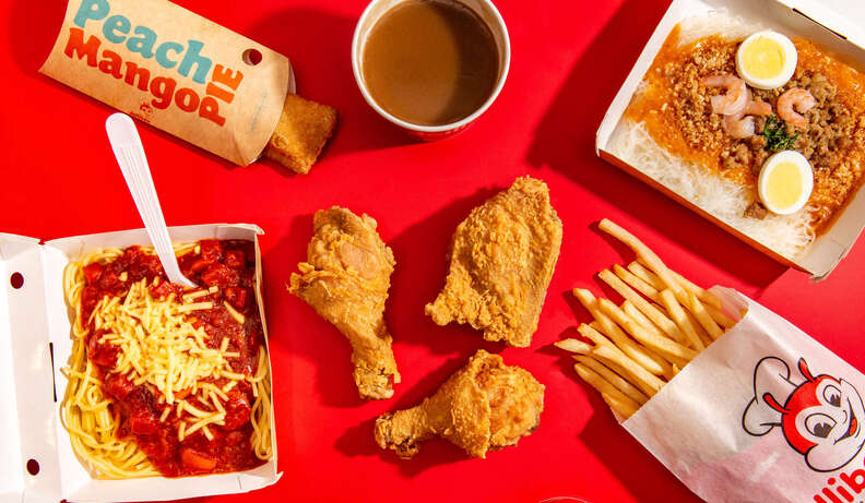 Jollibee menu items shot by Thrillist