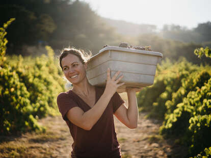 Martha Stoumen in vinyard