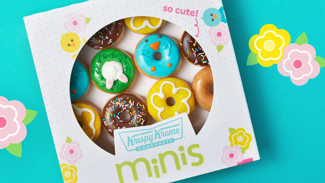 Krispy Kreme's SpringThemed Mini Donuts Are Filled with Life & Color