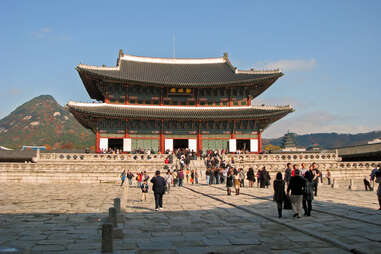 The main throne hall of Gyeongbokgung Palace