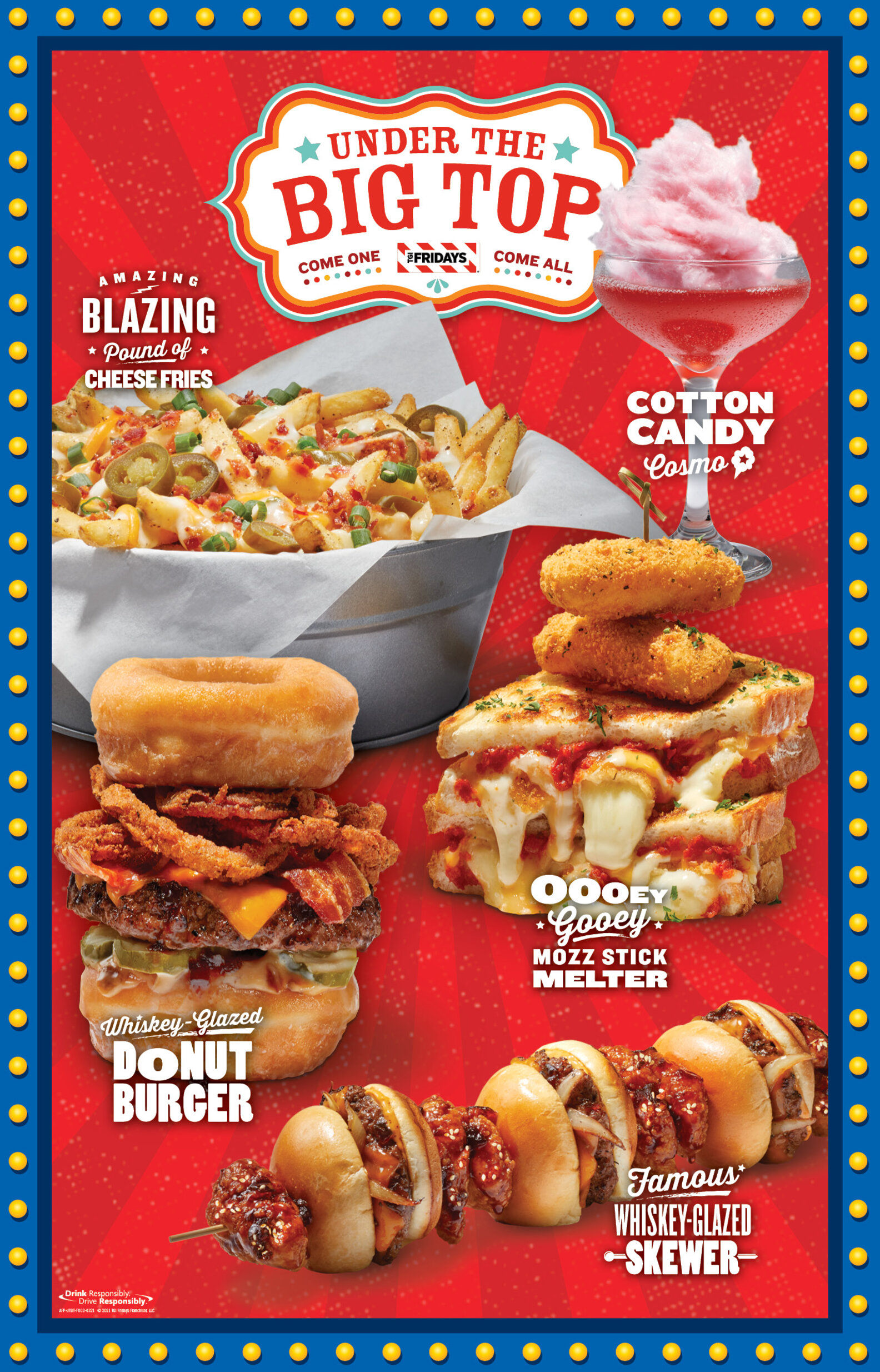 TGI Fridays 'Under the Big Top' Menu Circus Style Food Coming Soon