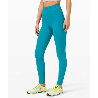 To keep your legs warm on chilly runs: Swift Speed High-Rise Tight 28” Leggings