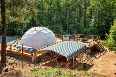 Glamping Geo Dome near Carters Lake