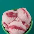 Baskin-Robbins' watermelon swirl sorbet.