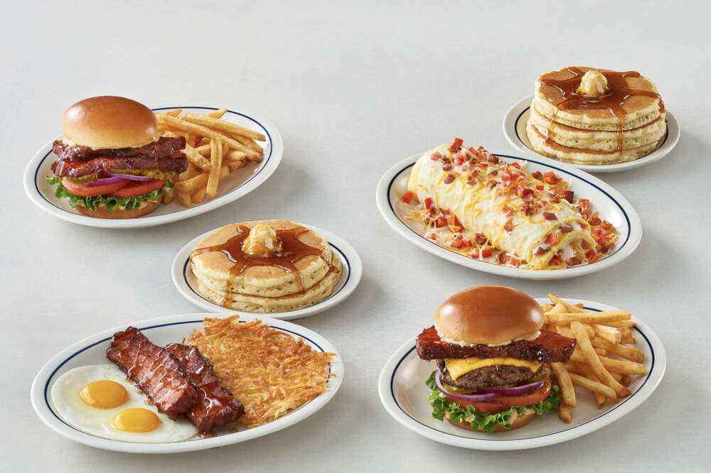 Bacon at IHOP: Maple bacon shakes, thick bacon on Bacon Obsession menu