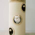 Pawmona 3-Story Cat Tree Condo Barrel Tower