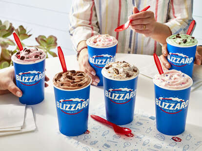 Dairy Queen's six new Blizzard flavors. 