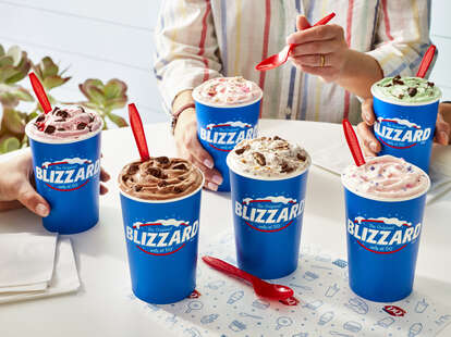 Dairy Queen's six new Blizzard flavors.