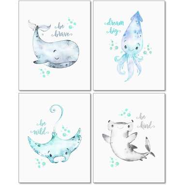 Ocean themed baby store stuff