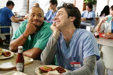 donald faison and zach braff in scrubs