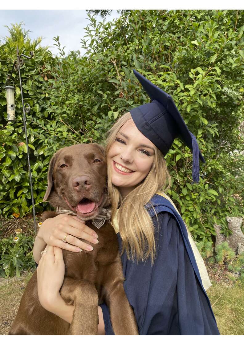 graduation dog