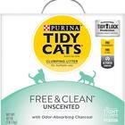 Purina Tidy Cats Free & Clean Unscented Clumping Cat Litter