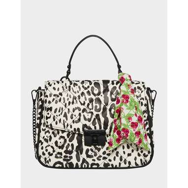 Snow Leopard Scarf Satchel