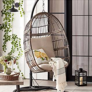 Hanging egg chair bed deals bath and beyond