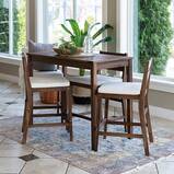Forest Gate 5-Piece Acacia Wood Patio Counter-Height Dining Set