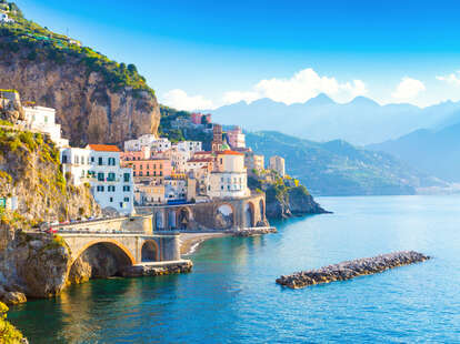 Amalfi coastal village in Italy