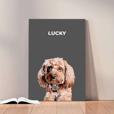 Custom dog wall art
