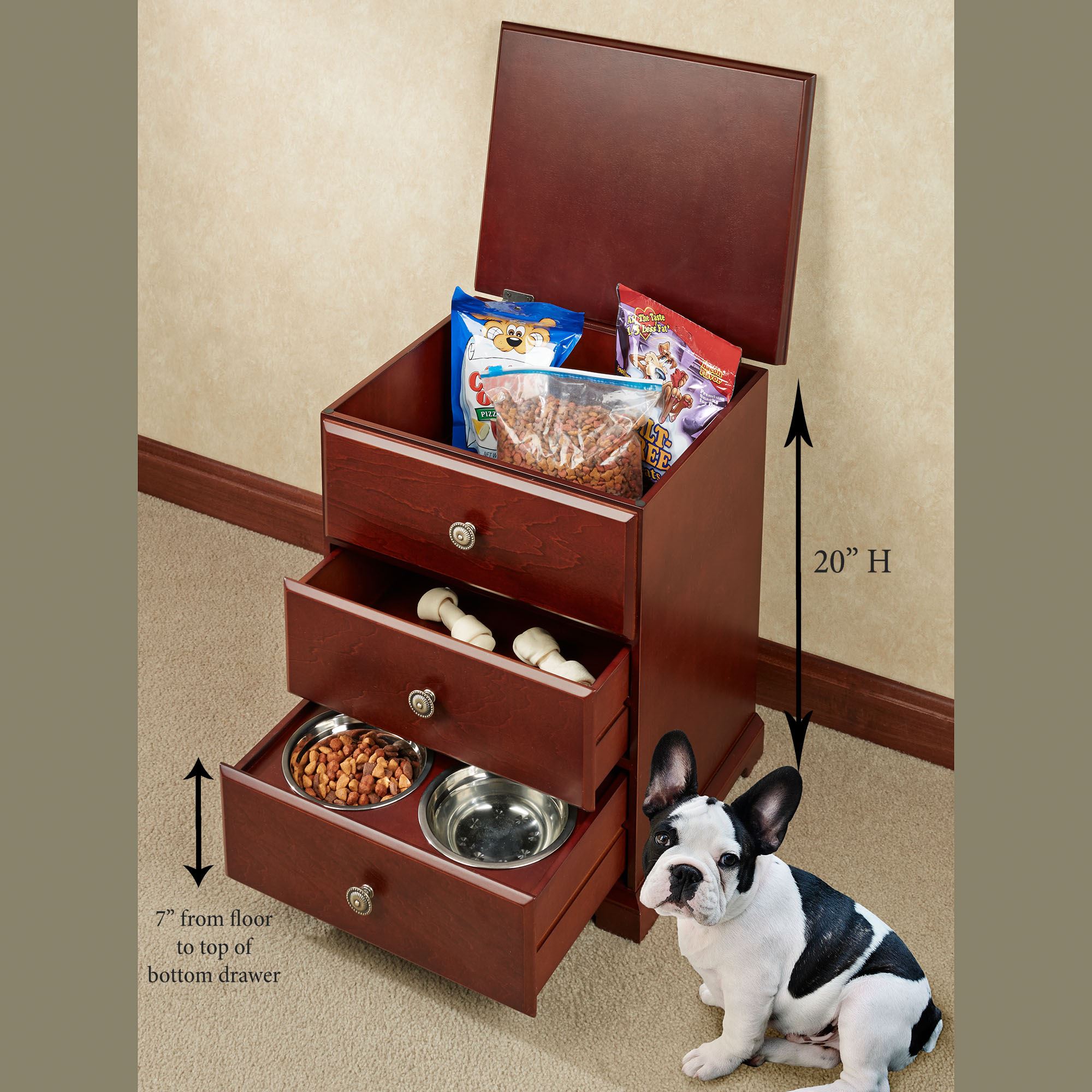 MERPELO™ Storage Cabinet Pet Slow Feeder