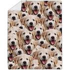 Custom Dog Face Fleece Blanket