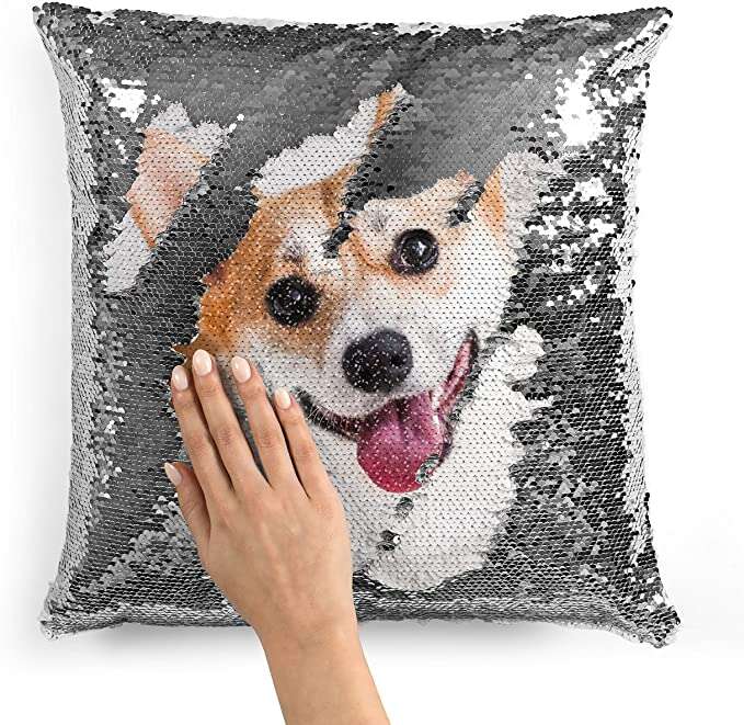 Custom Sequin Photo Pillow