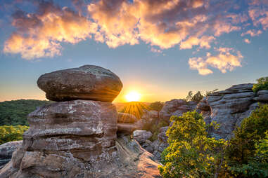 Garden of the Gods in Southern Illinois