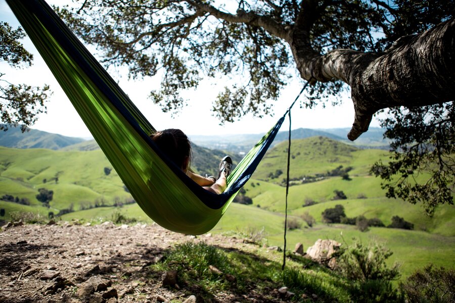 Legit camping double outlet hammock