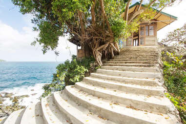 Villa stairs in El Nido, Philippines