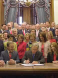 Mostly White Men Attend Signing Of Restrictive Texas Abortion Law